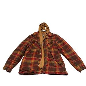 Legendary Whitetails Maplewood Hooded Flannel Shirt Jacket